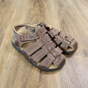 Wonder Nation Toddler Boys Brown Fisherman Sandal Comfort Footbed Size 11